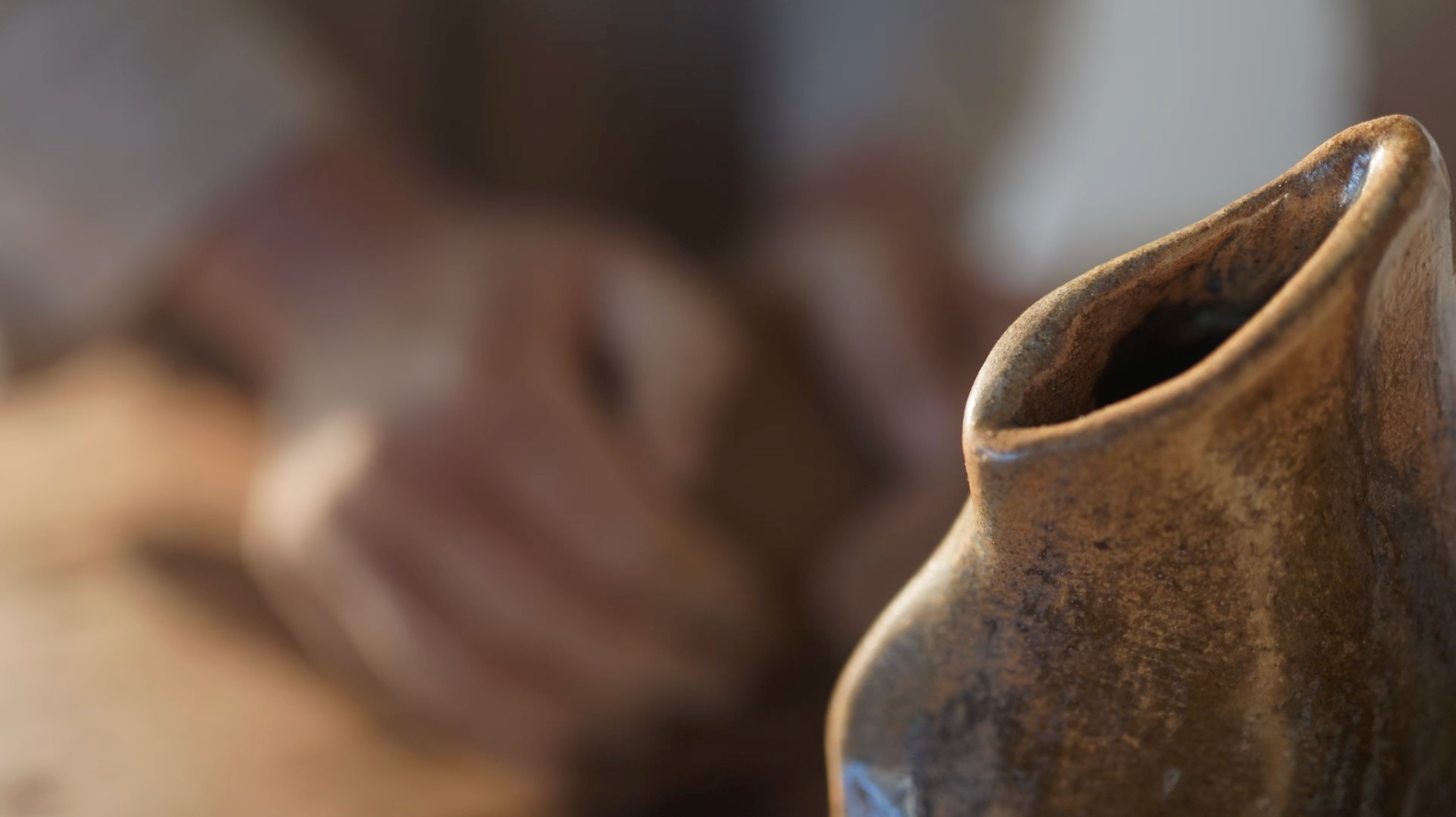 Vase with a blurred background